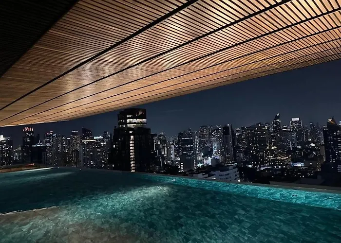 Thonglor Ekkamai 10 Mins Sky Pool 1br Apartamento